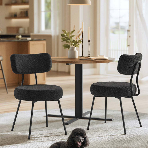 Barkruk set van 2 – Materiaal schuim en staal – Zithoogte 82,5 cm