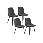 Eetkamerstoelset van 4 – Comfortabel en stijlvol – Crèmewit