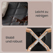 Eetkamerstoelen - Set van 4 - PU-Leer - Beukenhouten Poten - Zwart