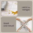 Eetkamerstoelen - Set van 4 - PU-Leer - Beukenhouten Poten - Wit