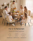 Inklapbare Eettafel – Op Wieltjes – 2 Opbergplanken – 130 x 75 cm – Vintage Bruin