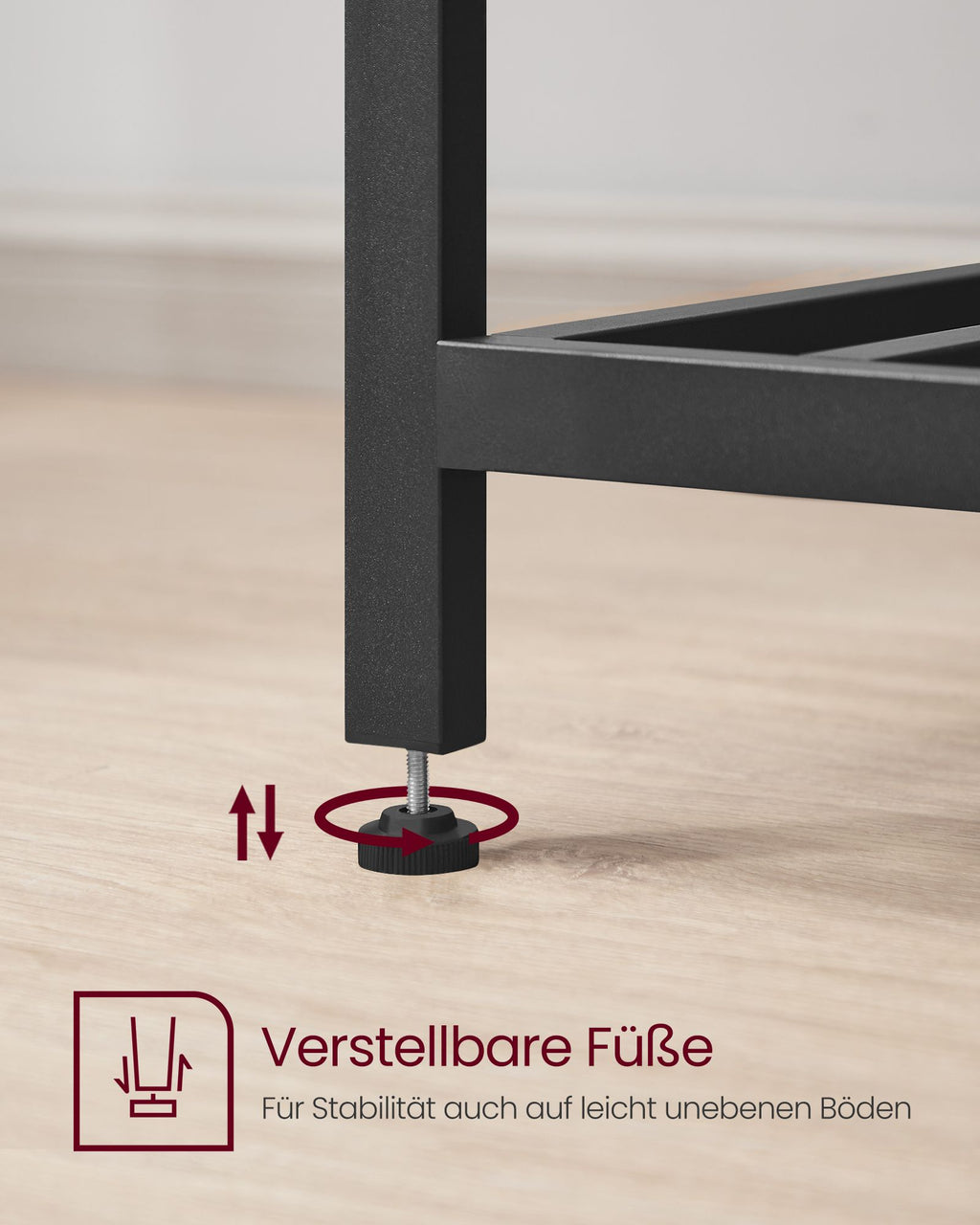 Keukenplank – 3 niveaus – 60 × 120 × 90 cm – industrieel design