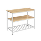 Keukenplank – 3 niveaus – 60 × 120 × 90 cm – industrieel design