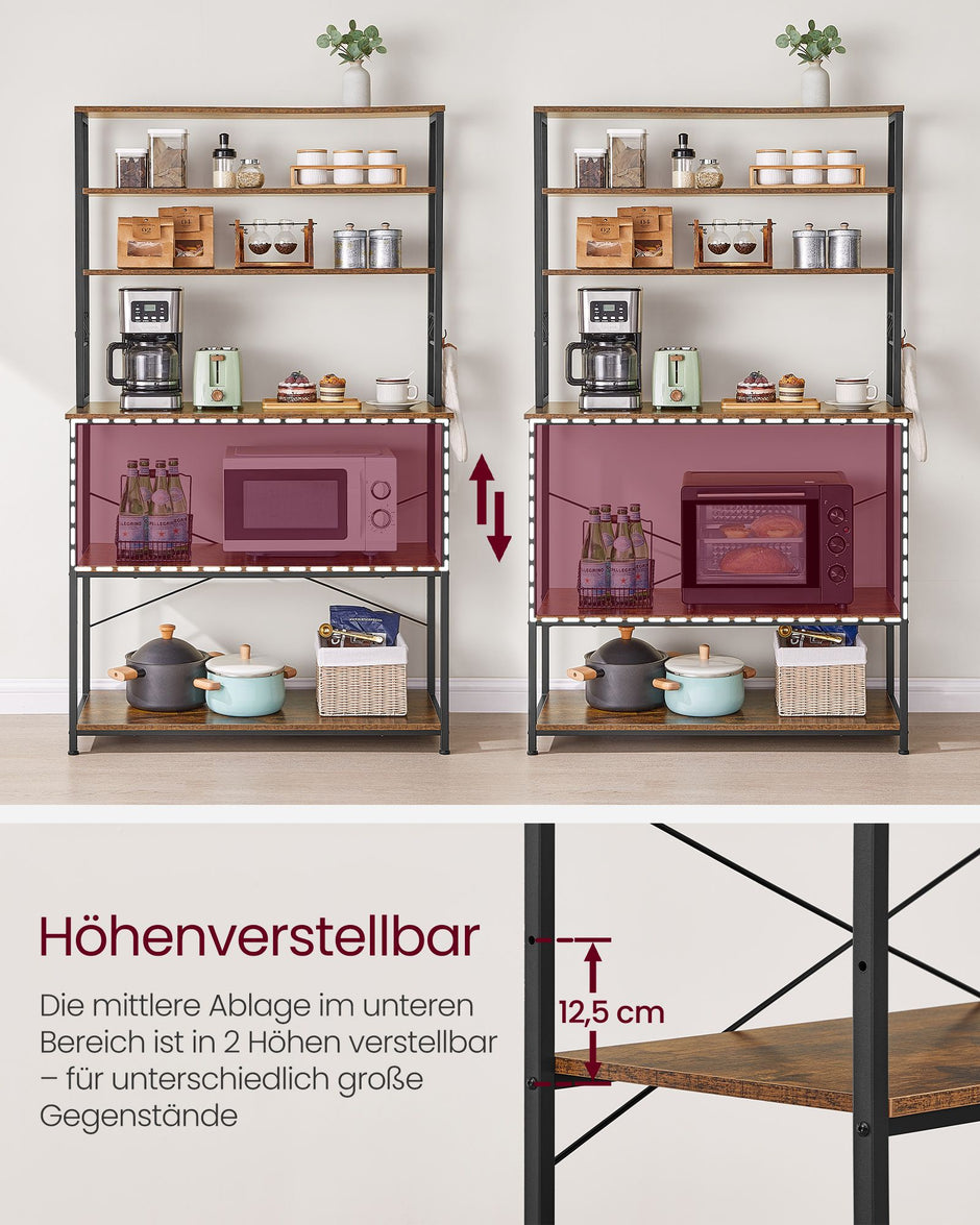 Keukenplank – industrieel design – vintage bruin en zwart