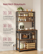 Keukenplank Met Stopcontacten Vintage Bruin En Inktzwart