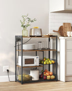 Keukenplank met Stopcontacten – Multifunctioneel – Vintagebruin & Inktzwart