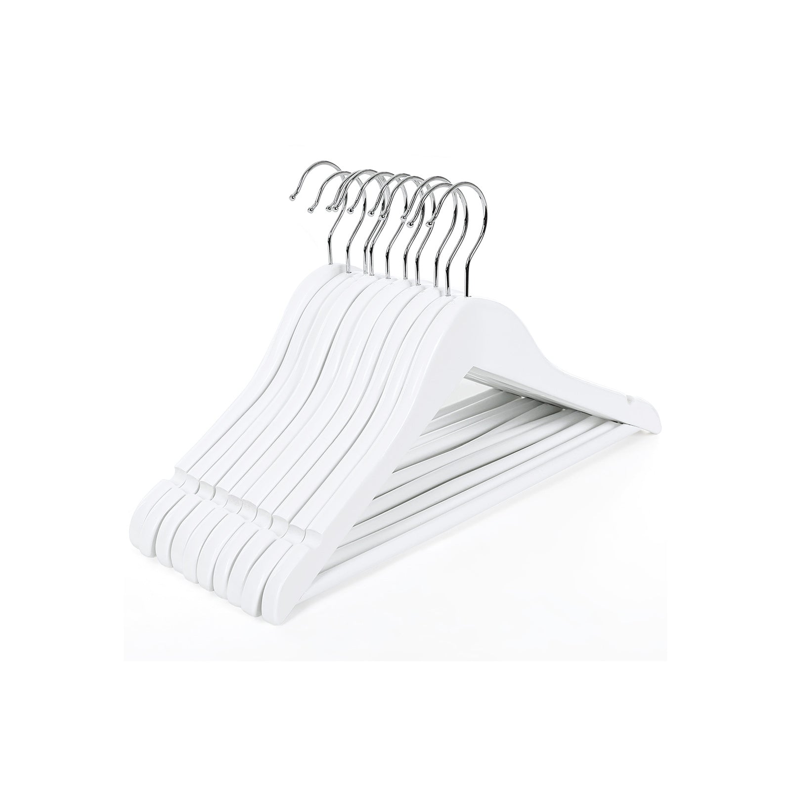 Kledinghangers – antislip – set van 20 – wit