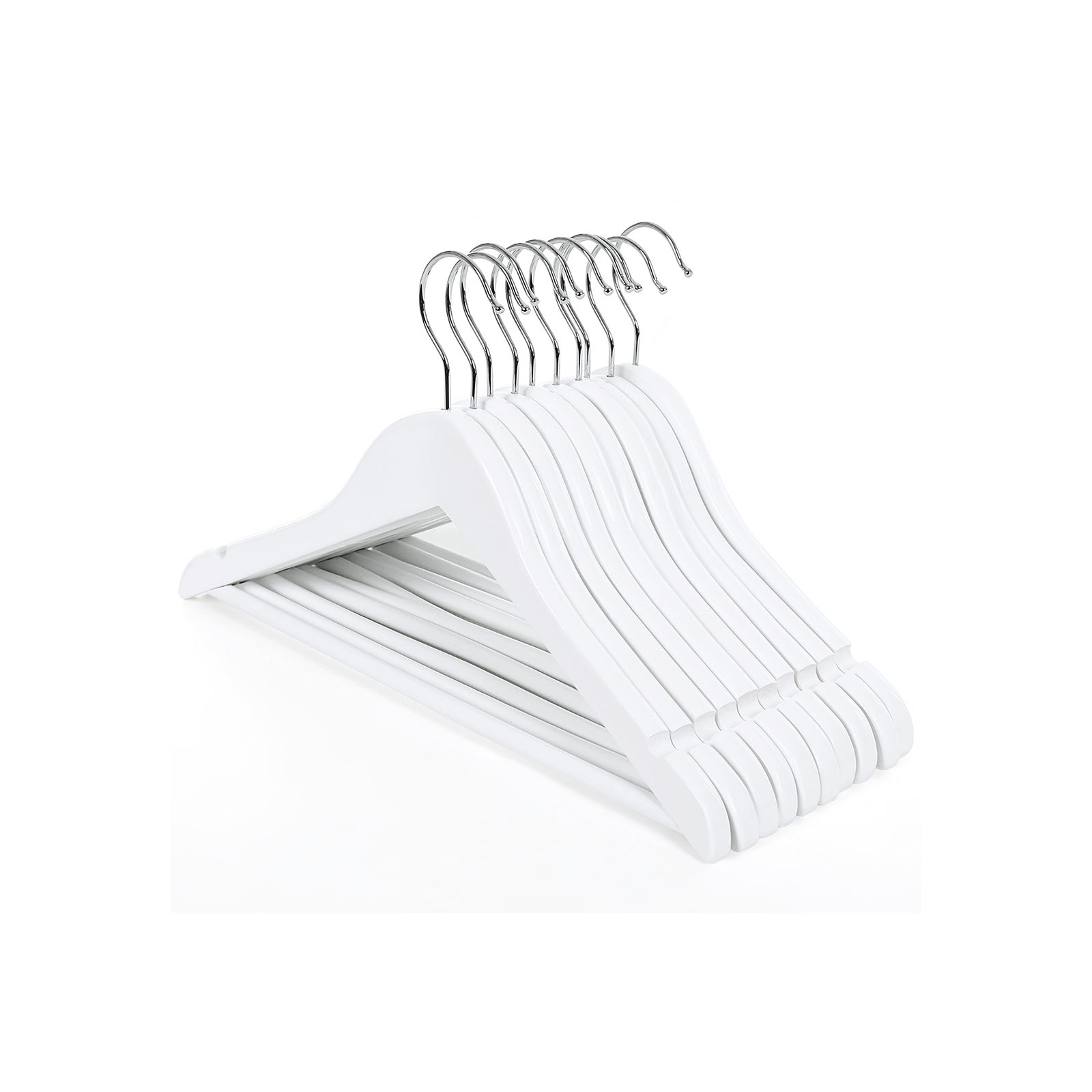 Kledinghangers – antislip – set van 20 – wit