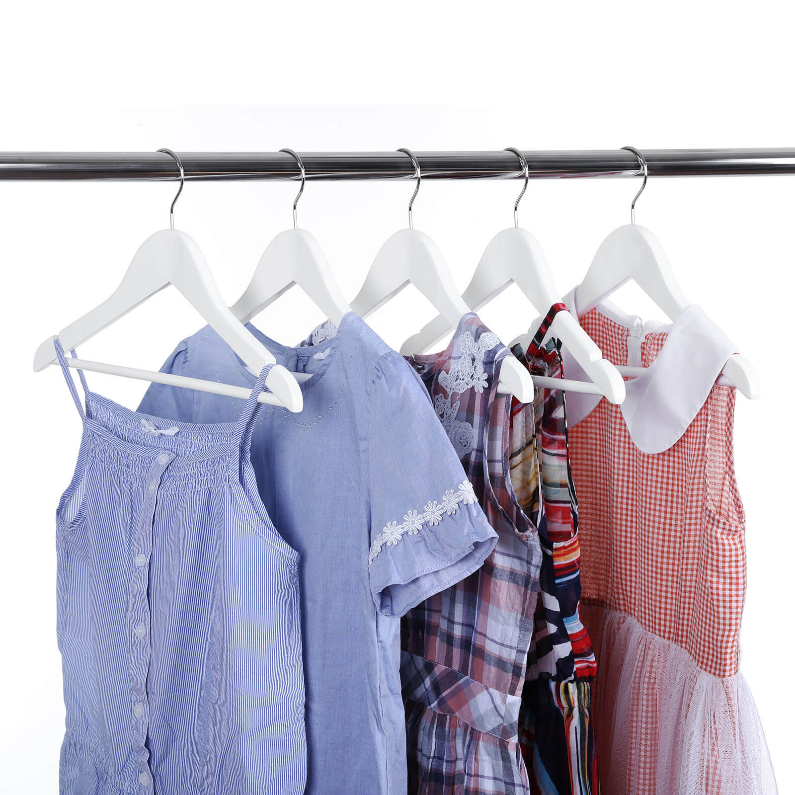 Kledinghangers – antislip – set van 20 – wit