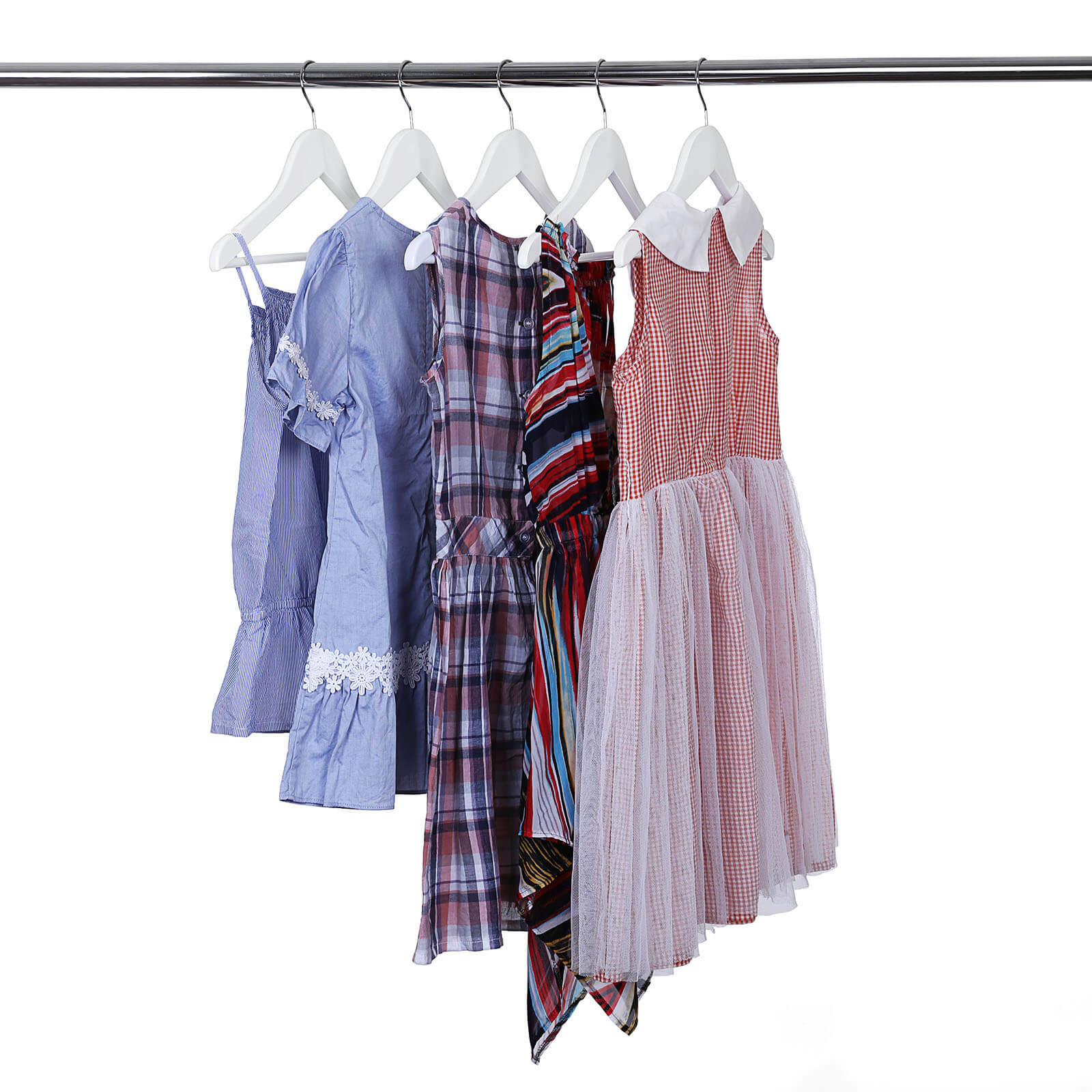 Kledinghangers – antislip – set van 20 – wit