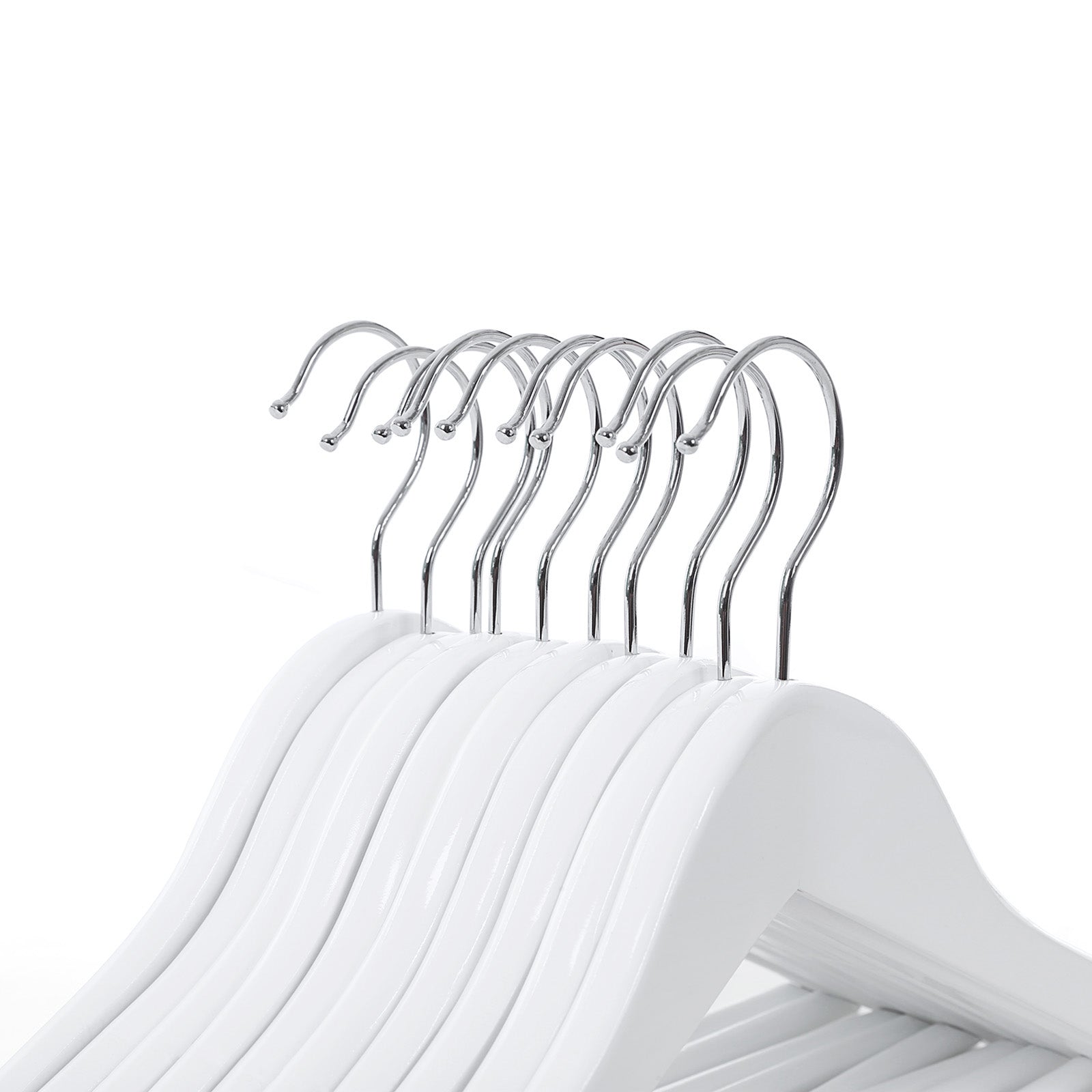 Kledinghangers – antislip – set van 20 – wit