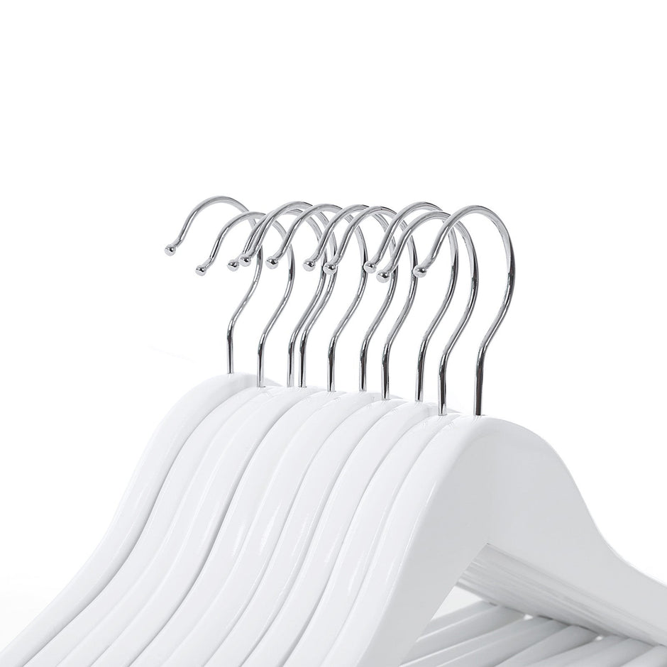 Kledinghangers – antislip – set van 20 – wit