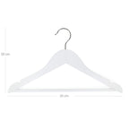 Kledinghangers – antislip – set van 20 – wit