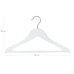 Kledinghangers – antislip – set van 20 – wit