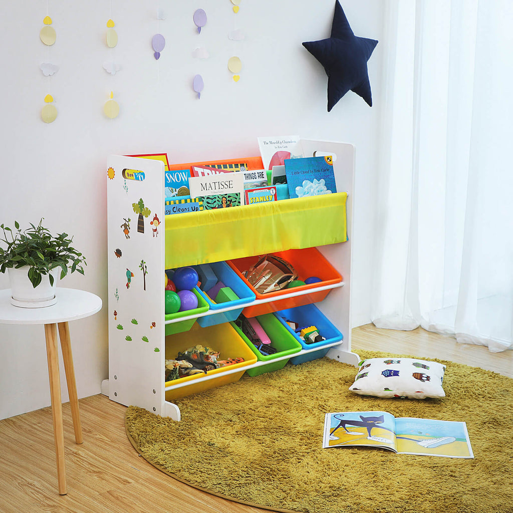 Kinderkast – voor speelgoed en boeken – kleurrijk