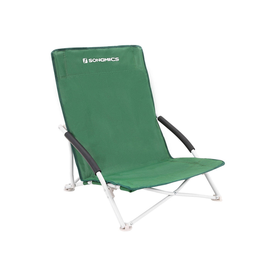 Strandstoel – hoge rugleuning – comfortabel – groen