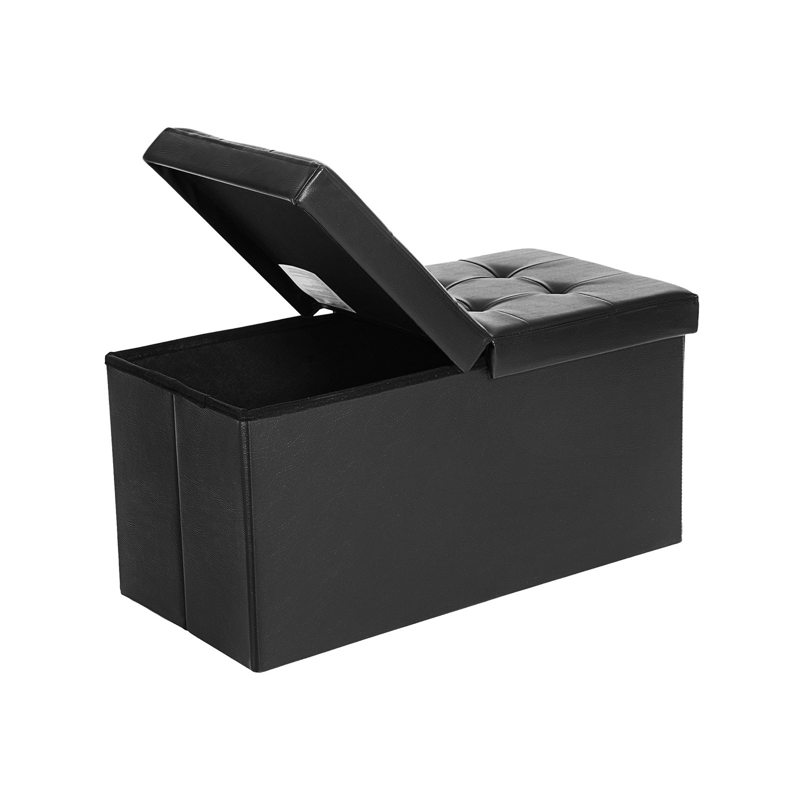 Zitbank – opklapbaar – 76 cm – met klapdeksel – wit