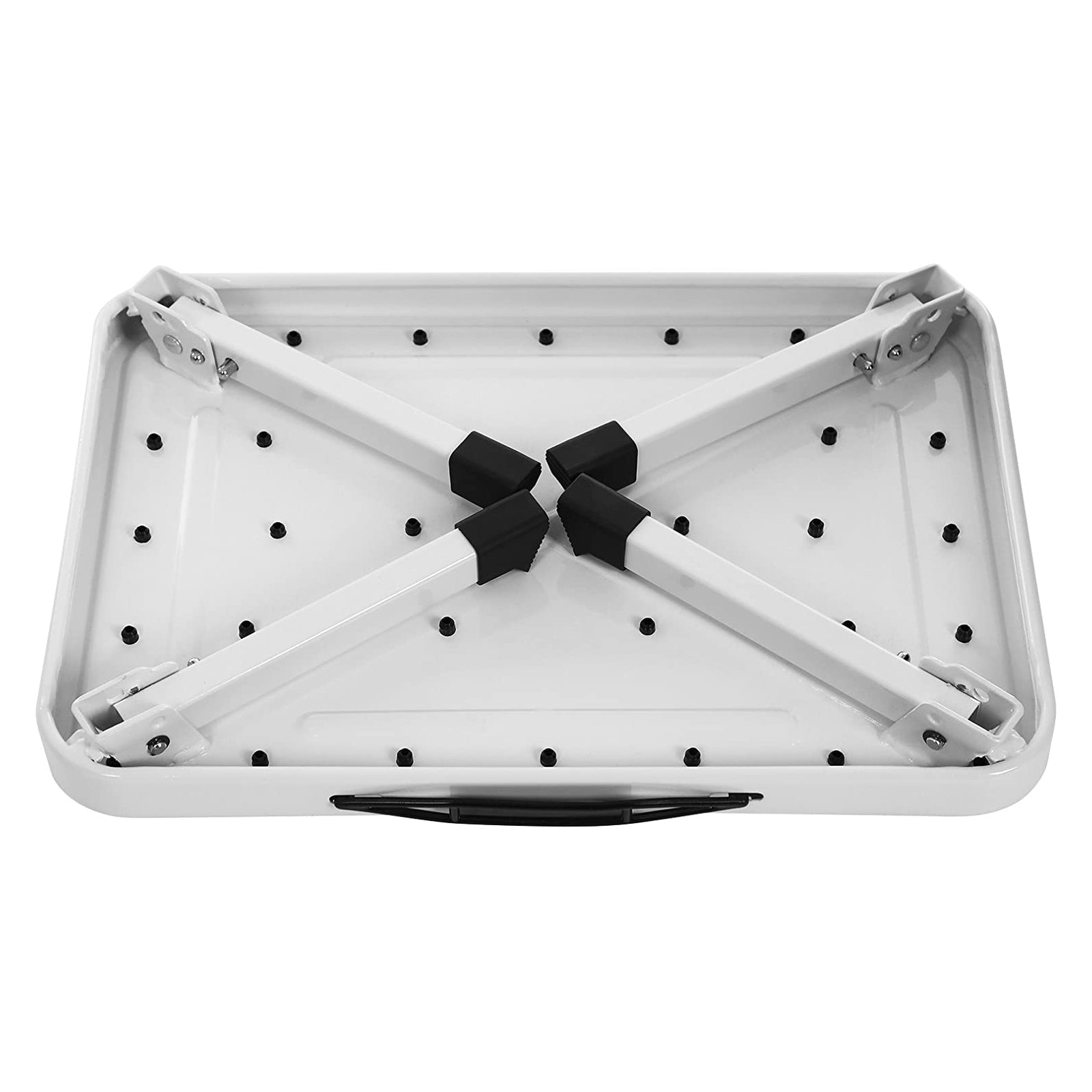 Opvouwbare trap – Antislip – Staal – Wit