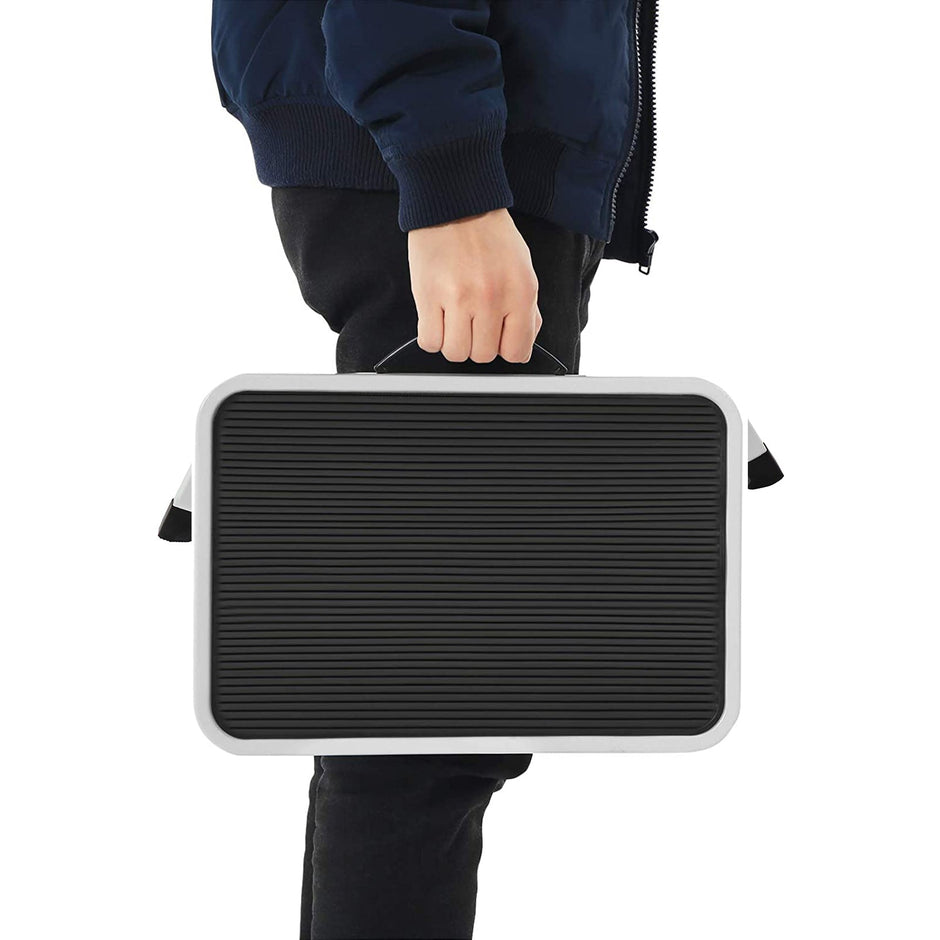 Opvouwbare trap – Antislip – Staal – Wit