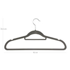 Kledinghangers – fluweel – antislip – set van 20