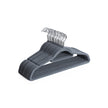 Kledinghangers – antislip fluweel – set van 20 – grijs