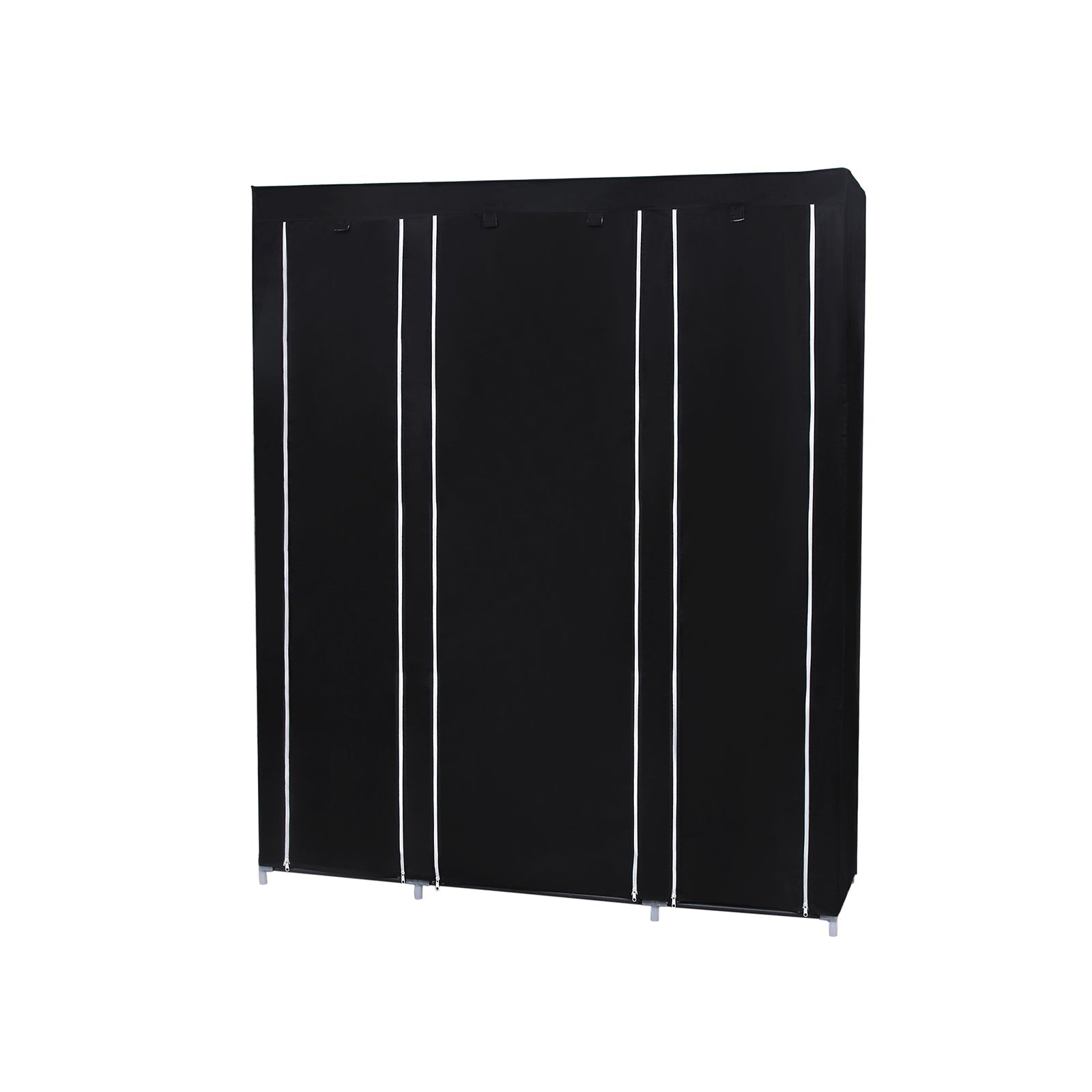 Kledingkast – stoffen garderobekast – 175 x 150 cm – zwart