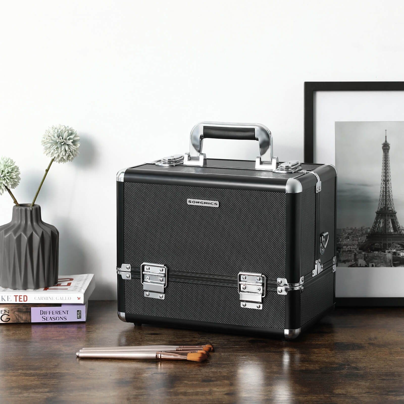 Make-up etui – compact en stijlvol – zwart