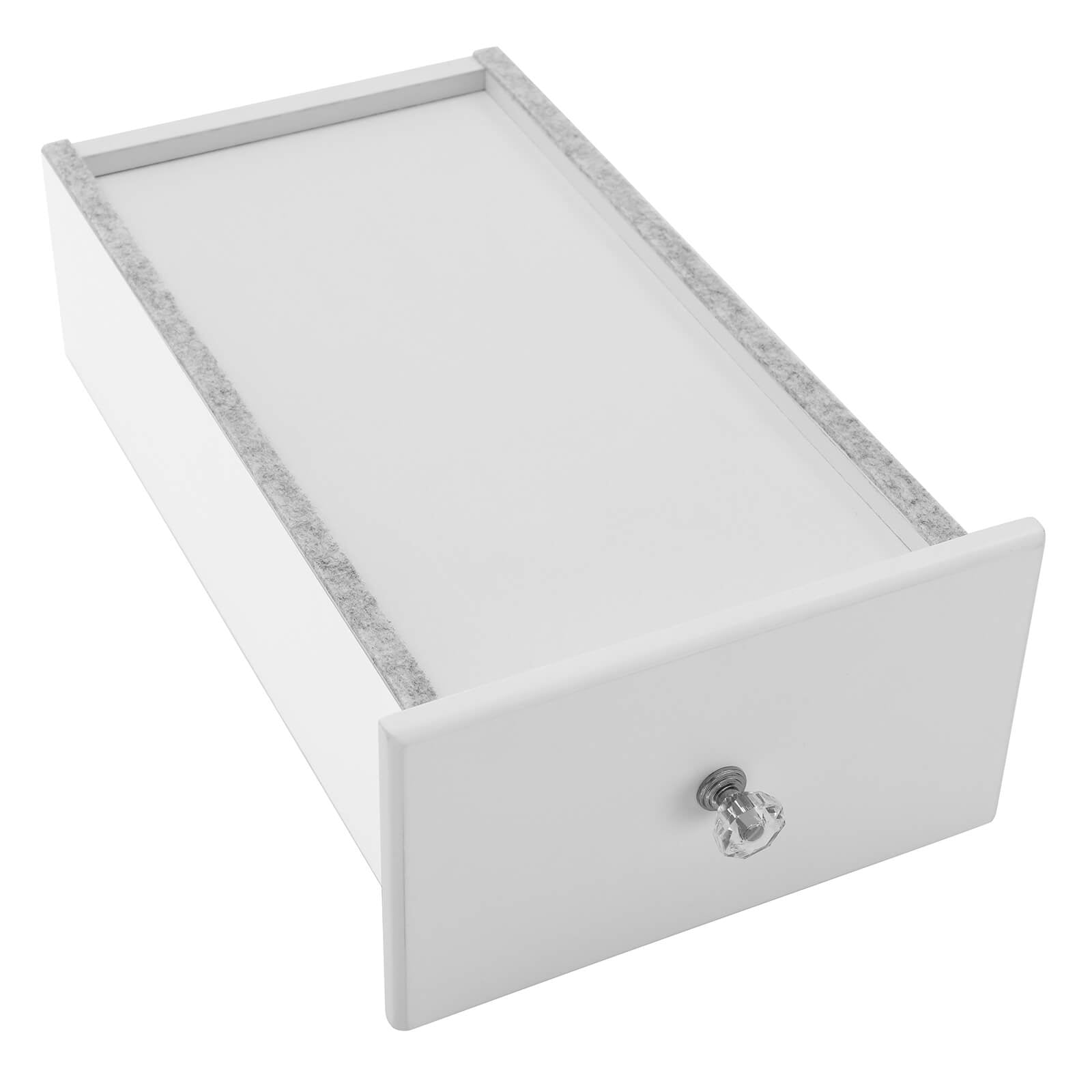 Kaptafel – make-up tafel – 5 lades – draaibare spiegel – met kruk – wit