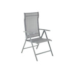 Tuinstoel – Verstelbare rugleuning – Aluminium – Grijs