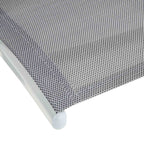 Tuinstoel – Verstelbare rugleuning – Aluminium – Grijs