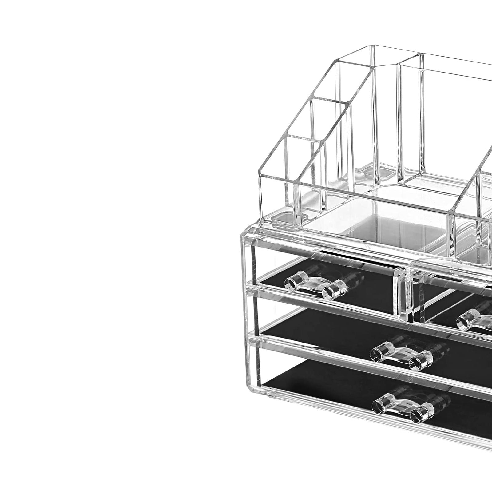 Cosmetische organizer – met 4 lades – wit