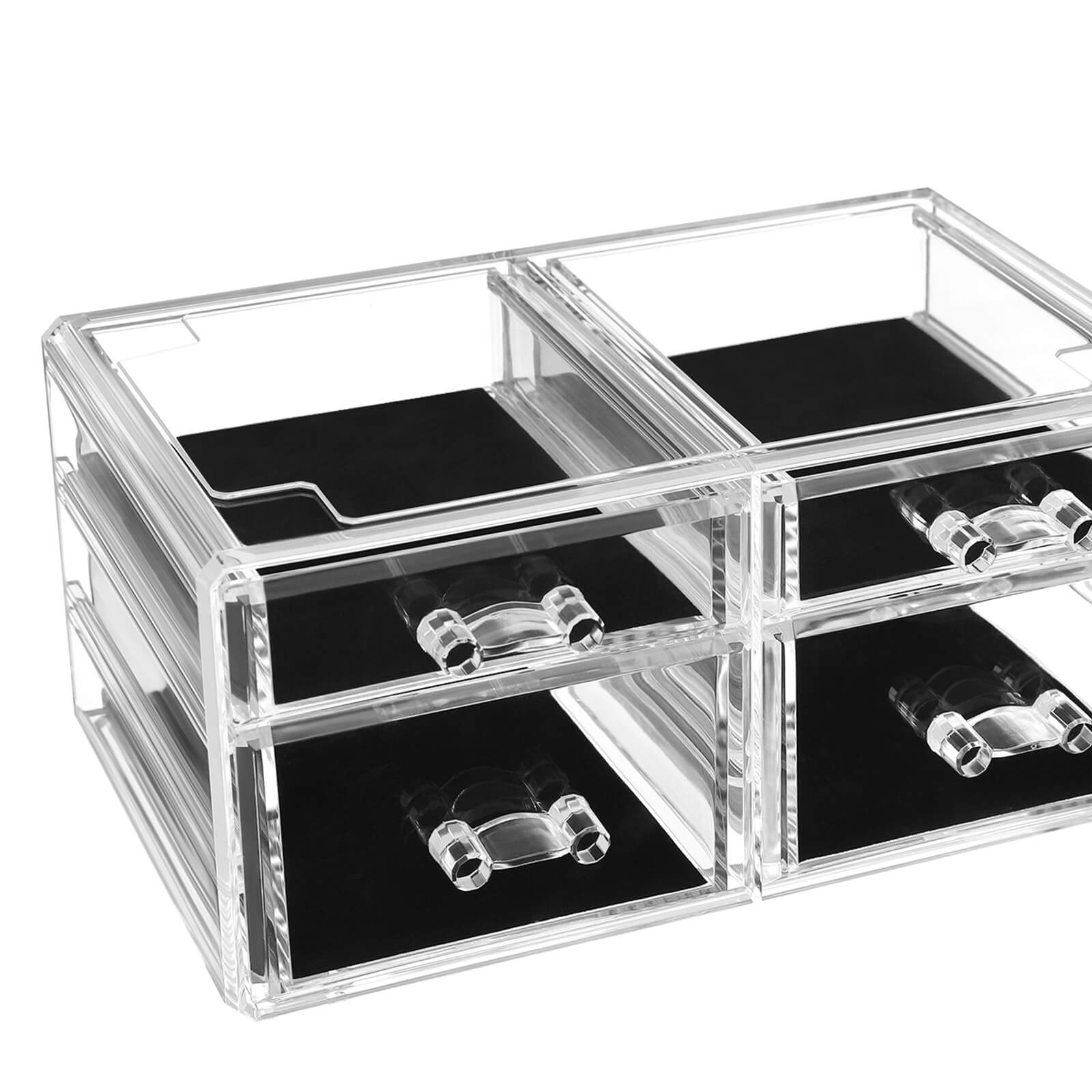 Make-up organizer – 4 lades – transparant