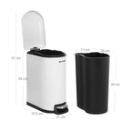 Prullenbak – Softclose met binnenemmer – Wit