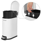 Prullenbak – Softclose met binnenemmer – Wit