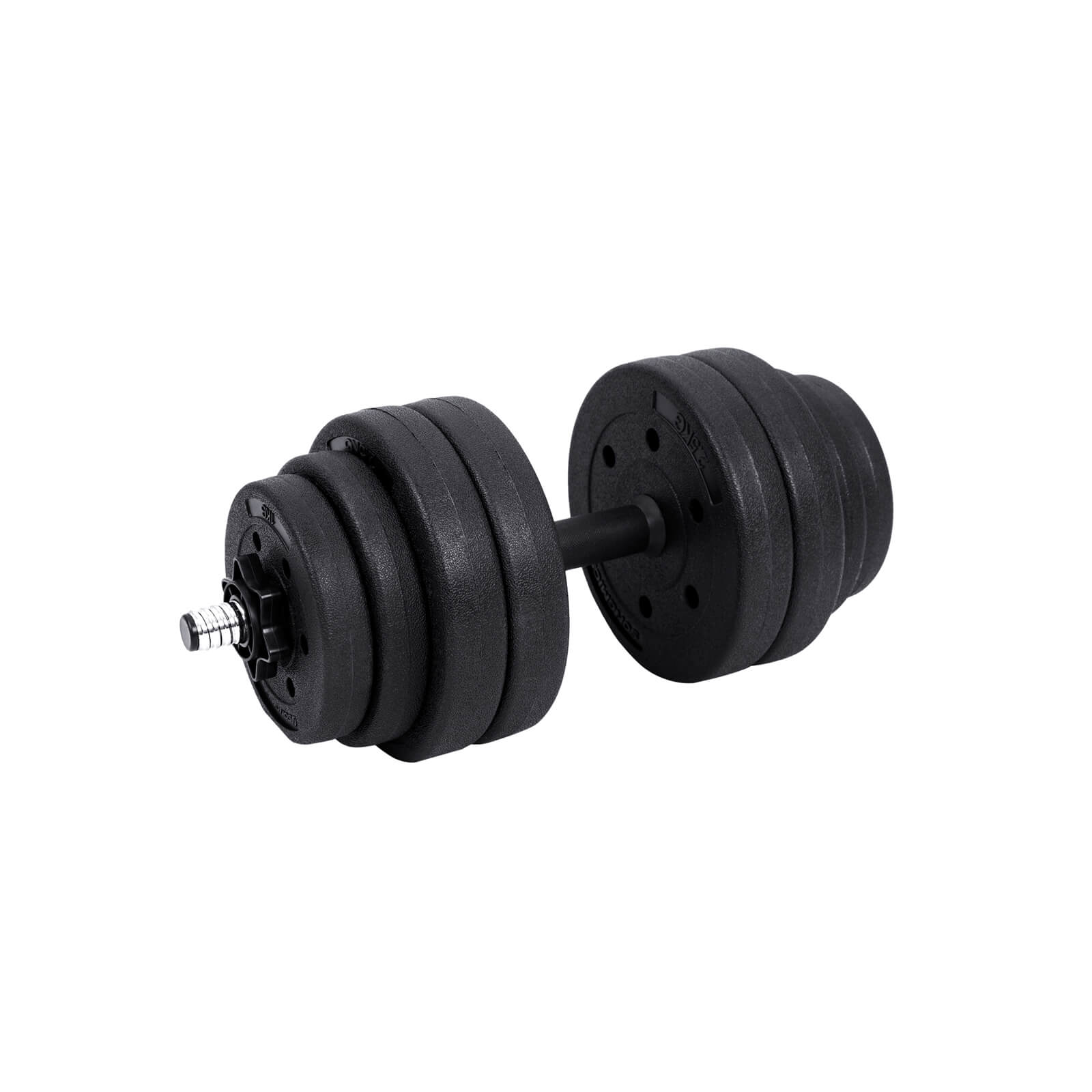 Halterset – verstelbare dumbbells – 20 kg / 30 kg – zwart