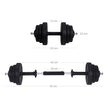 Halterset – verstelbare dumbbells – 20 kg / 30 kg – zwart