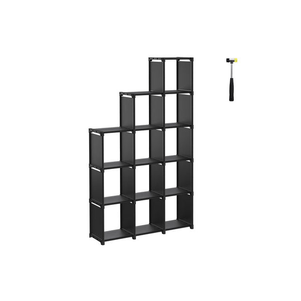 Kubuskast – 12 kubussen – Zwart