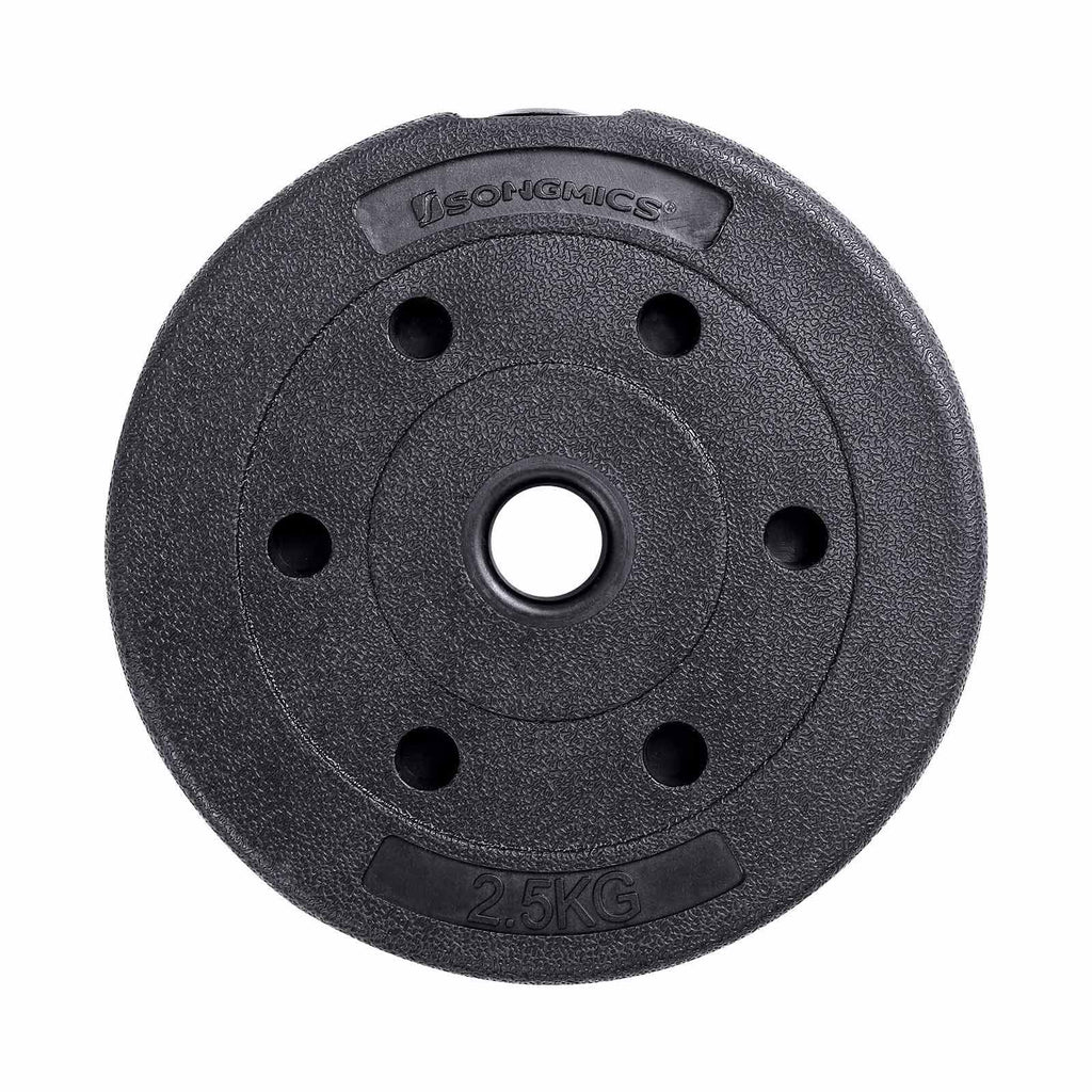 Halters - Dumbbell set - 2 x 15 kg - Totaal 30 kg - Zwart