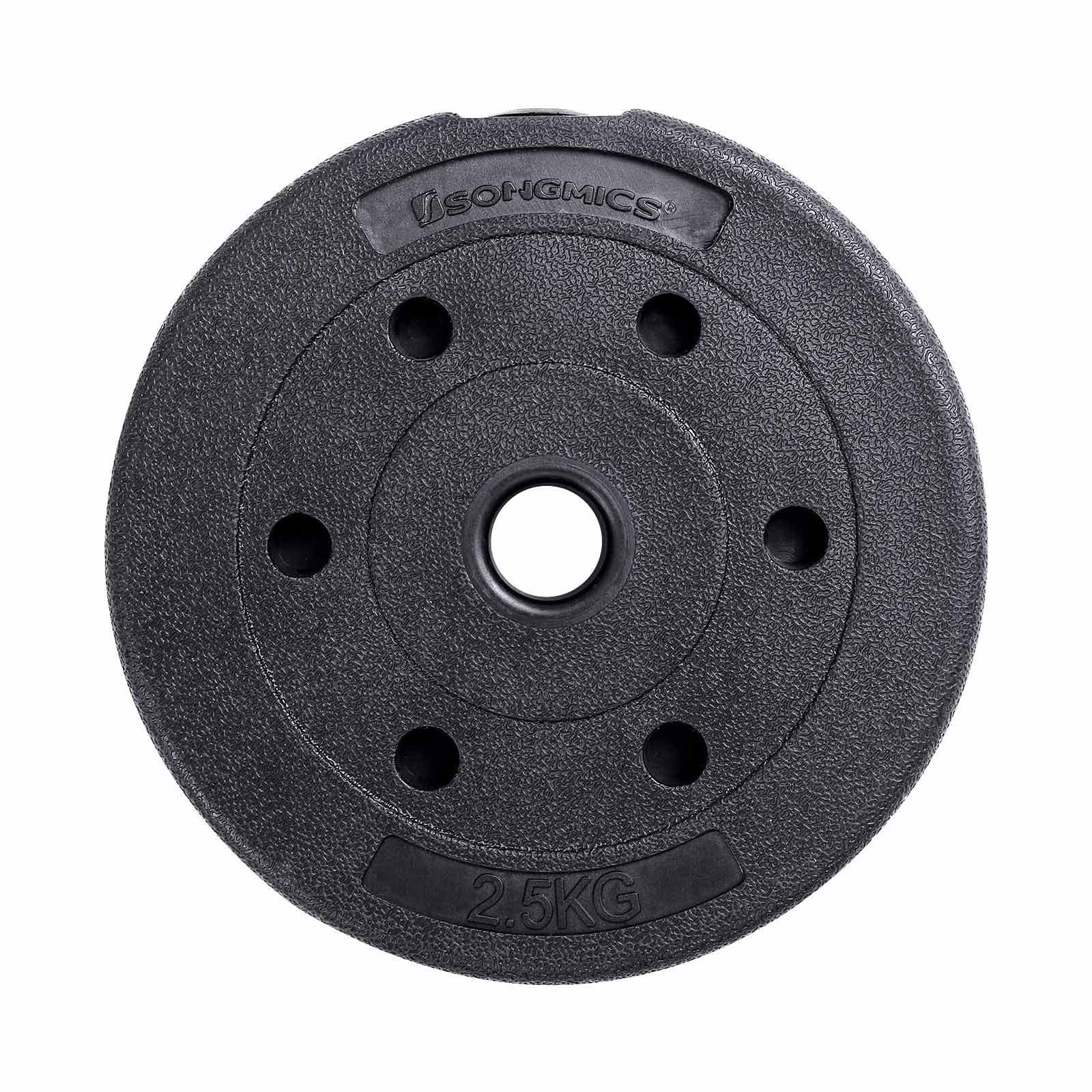 Halters - Dumbbell set - 2 x 15 kg - Totaal 30 kg - Zwart