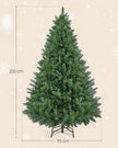 Kunstkerstboom – 220 cm – PVC – Metalen Standaard – Groen