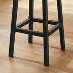 Barkrukken - Set van 2 - Barstoelen - Hoogte 65 cm - Rond - Met stalen frame