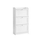 Schoenenkast met 3 kleppen – Ruimte voor 18 paar – Wolkwit