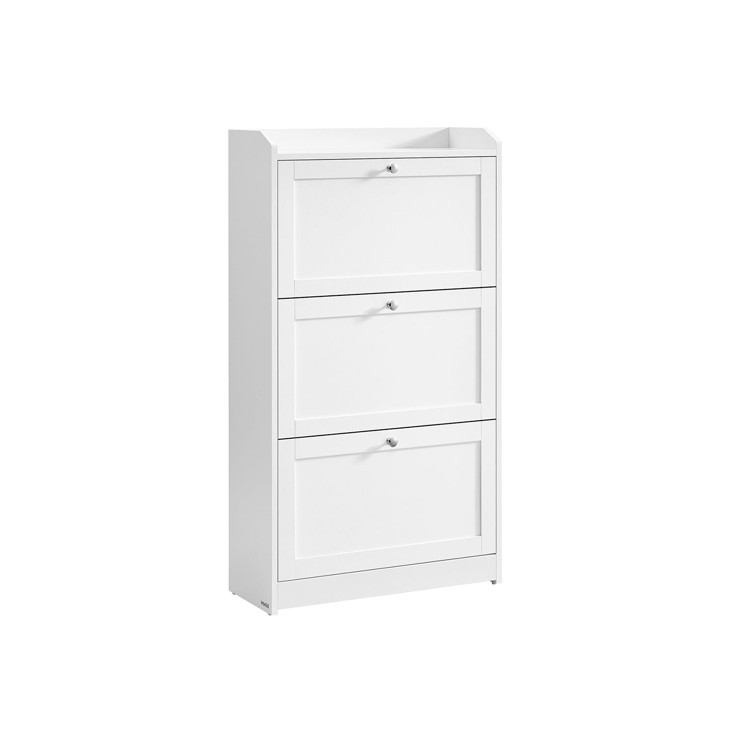 Schoenenkast – Wit - Ruimte voor 18 paar schoenen– Drie verstelbare verdelers