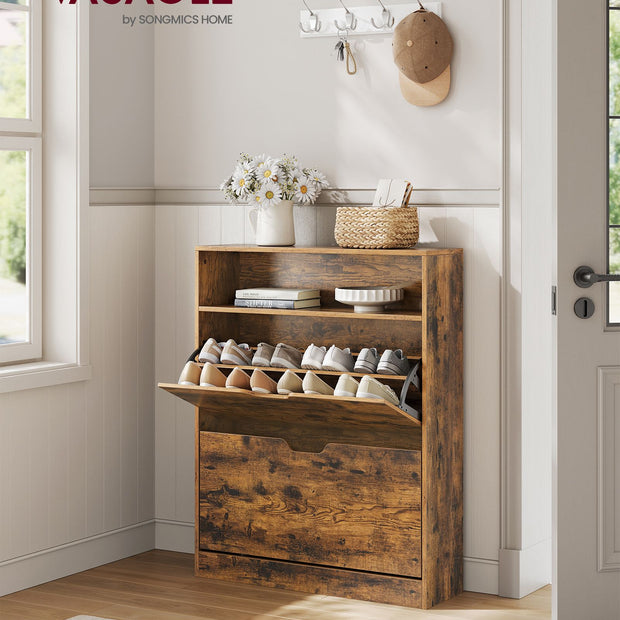 Schoenenkast – 11-16 paar schoenen– Verstelbare planken – Modern design