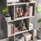 Boekenkast - Woonkamerkast - Decorkast - Boekenplank - Grijs
