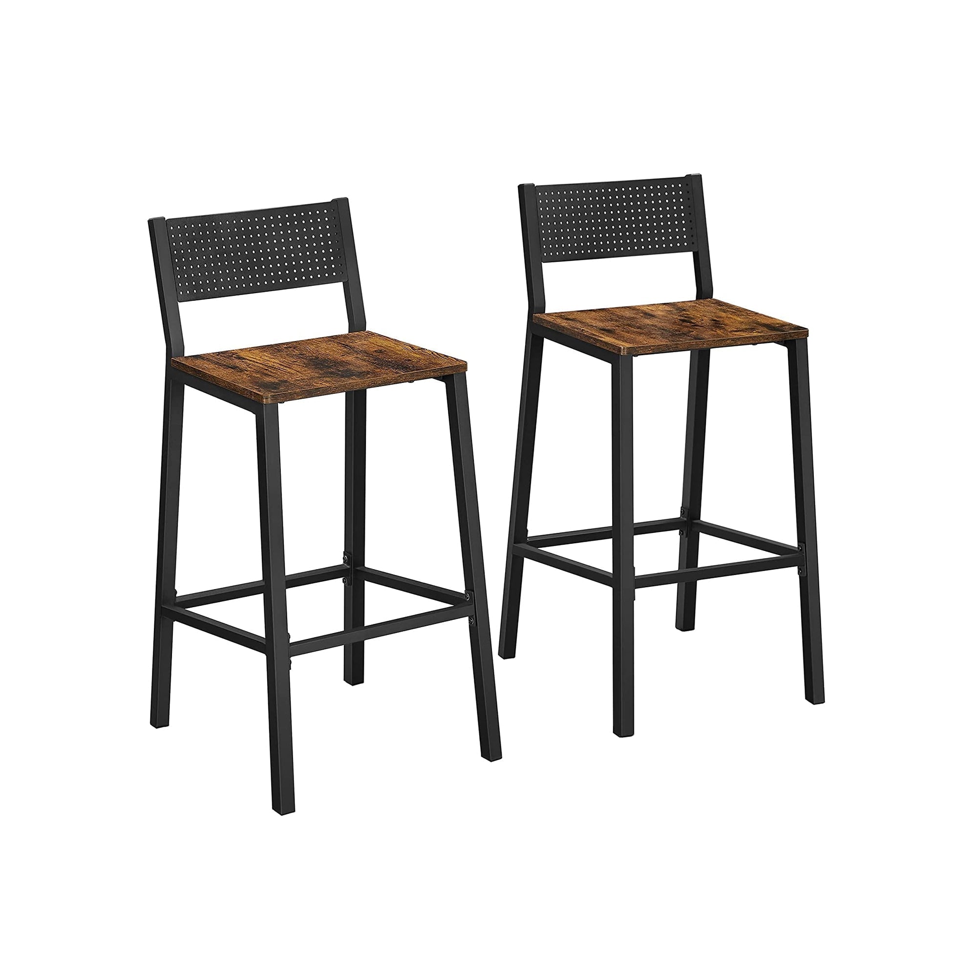 Barkrukken – industrieel design – set van 2 – beige