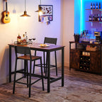 Barkrukken - Set van 2 - Keukenstoelen - Vintage bruin