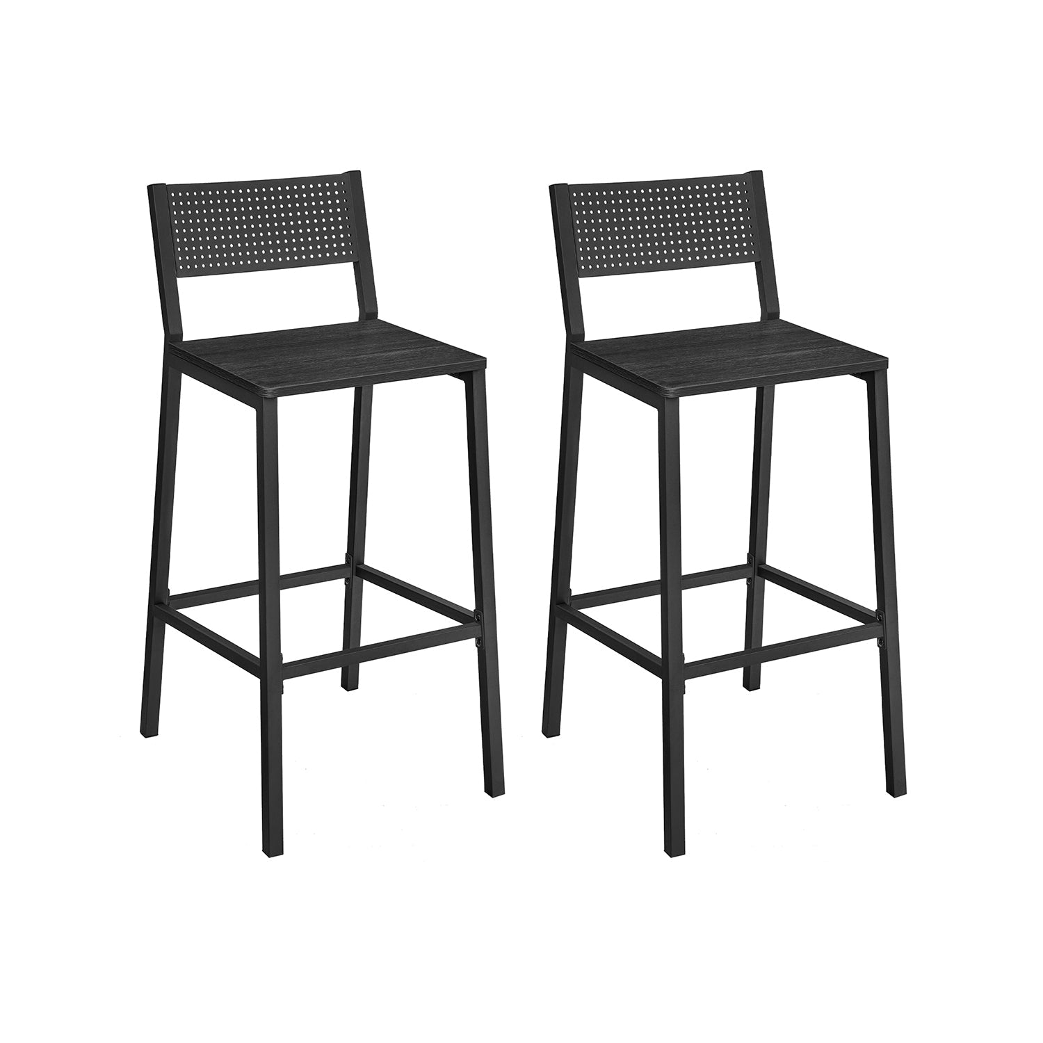 Barkrukken – industrieel design – set van 2 – beige