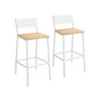 Barkrukken – industrieel design – set van 2 – beige
