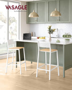 Barkrukken – industrieel design – set van 2 – beige